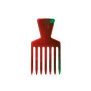 Red and green recycled plastic pik comb